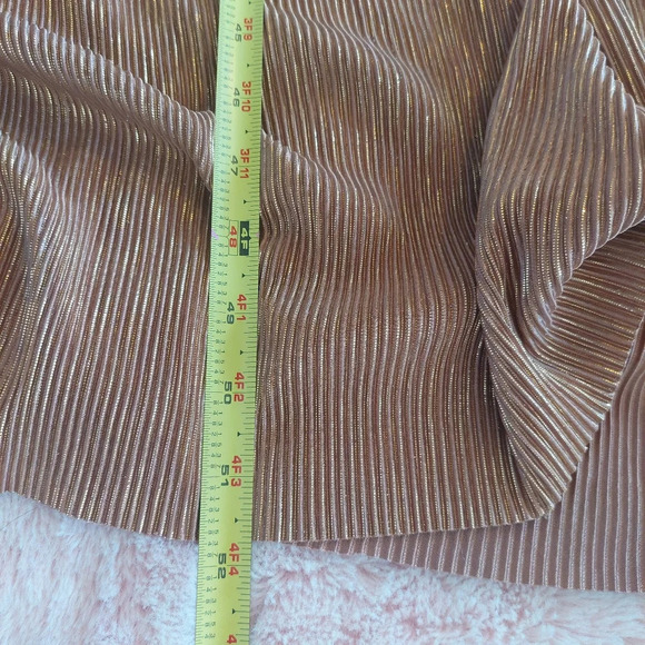 See and Be‎ Seen Bronze Gold Maxi Dress Size Small - Picture 7 of 10